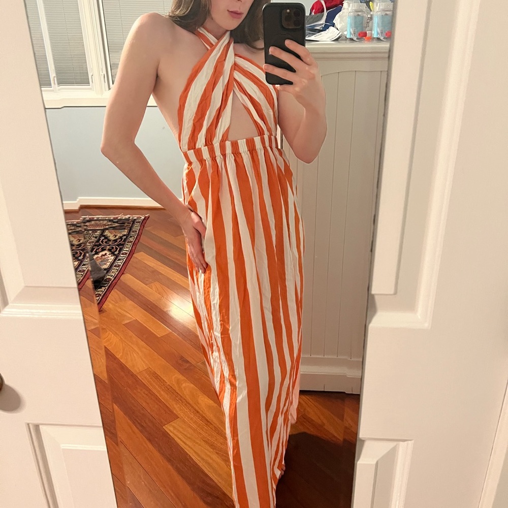 Mara Hoffman dress/coverup fits 2-8 comfortably bc adjustable!